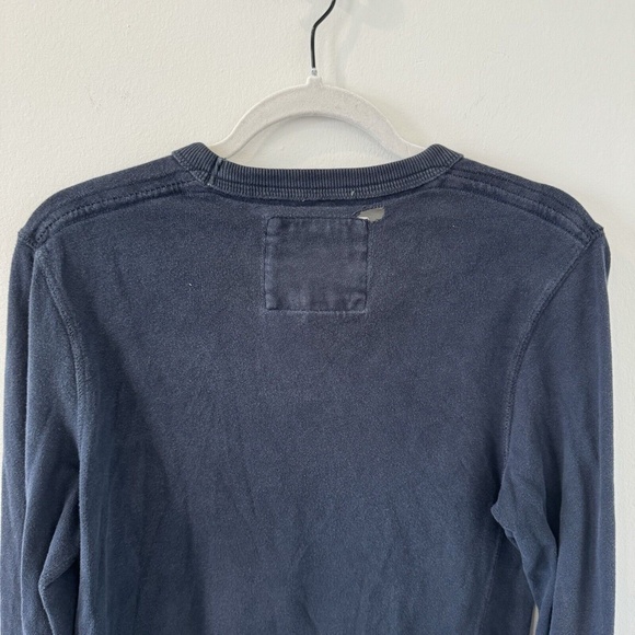 VINTAGE Abercrombie & Fitch Shirt Mens Small Blue Muscle Y2K 90s Thermal Preppy - Picture 4 of 6